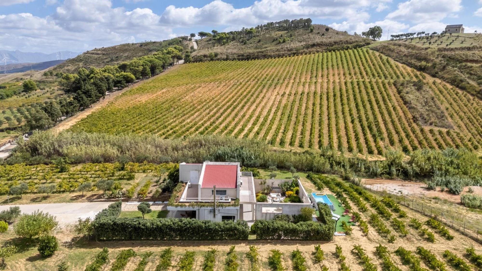 Villa Bonifato Vista Sulle Campagne E Sul Mare Siciliano Cozy House Italy Алкамо Екстериор снимка